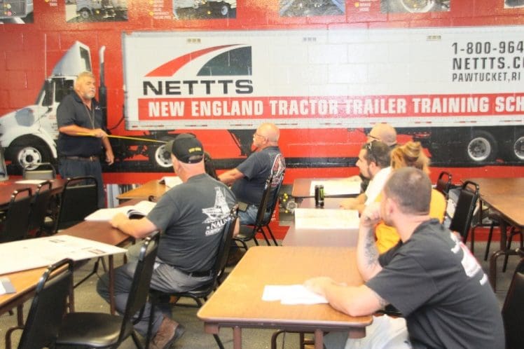 Classroom students look at CDL teacher